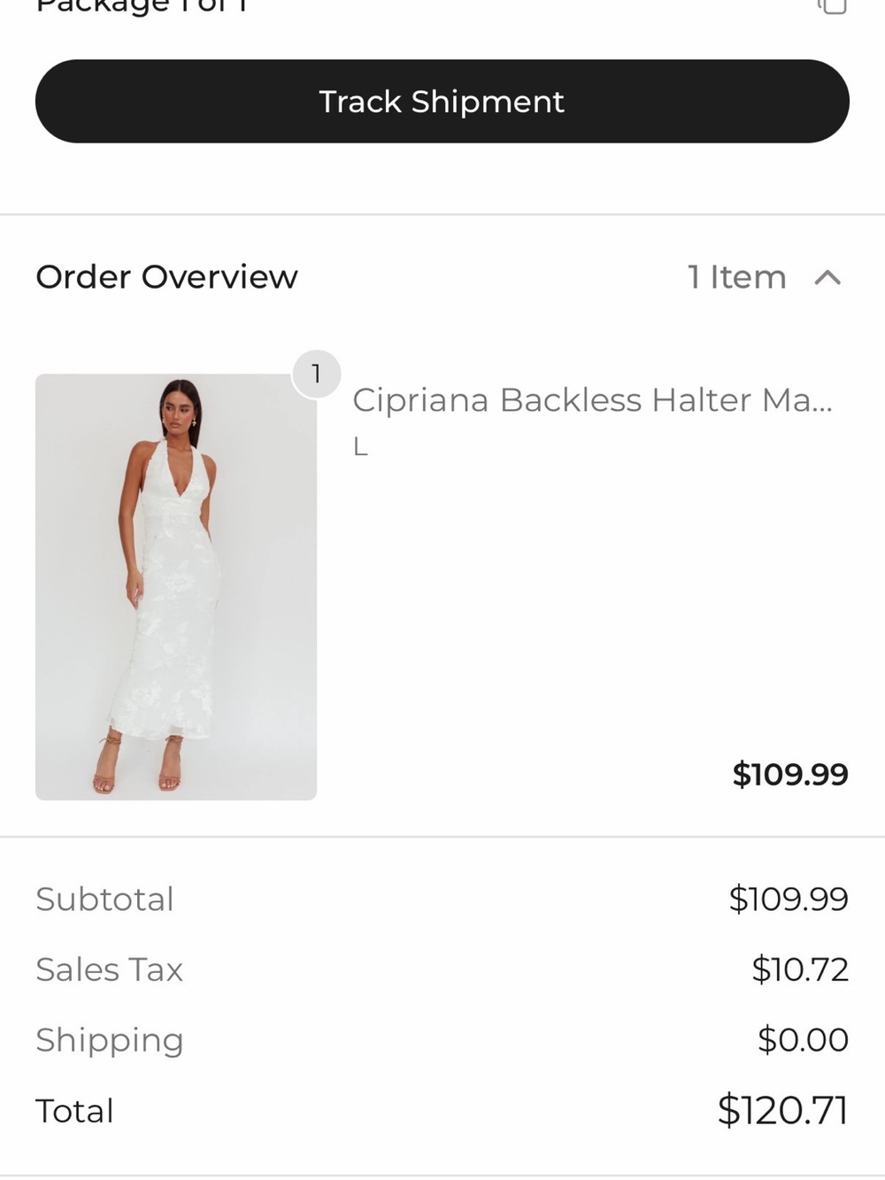 Selfie Leslie White Backless Halter Maxi Dress